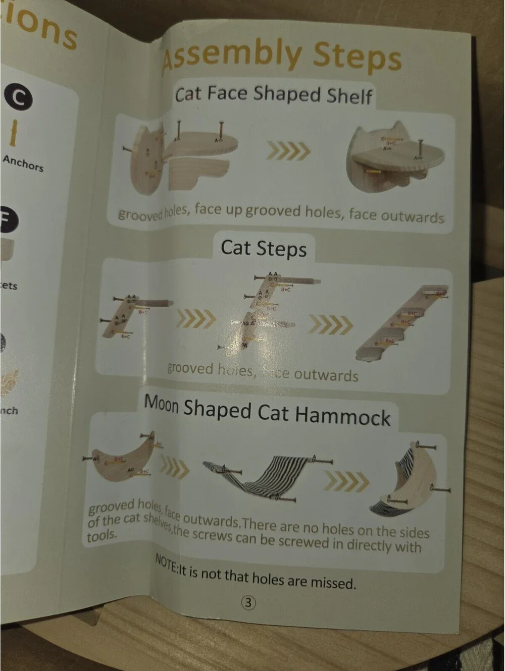 Cat face shape shelf moon shaped cat hammock with step